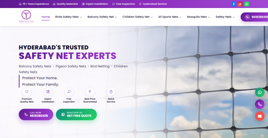 Tulasi Safety Nets website